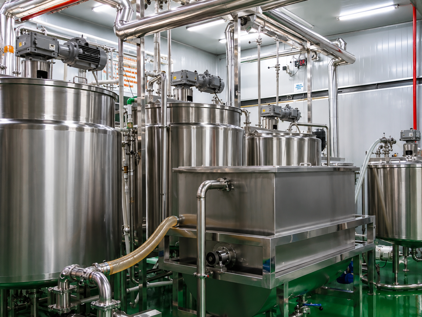 Processing tanks at RHYX facility